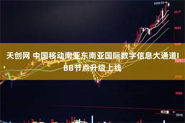 天创网 中国移动南亚东南亚国际数字信息大通道IBB节点升级上线
